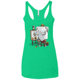 T-Shirts Envy / X-Small Retrato de un Robot Women's Triblend Racerback Tank