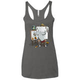 T-Shirts Premium Heather / X-Small Retrato de un Robot Women's Triblend Racerback Tank