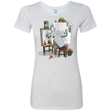 T-Shirts Heather White / S Retrato de un Robot Women's Triblend T-Shirt