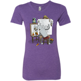 T-Shirts Purple Rush / S Retrato de un Robot Women's Triblend T-Shirt