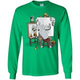 T-Shirts Irish Green / YS Retrato de un Robot Youth Long Sleeve T-Shirt