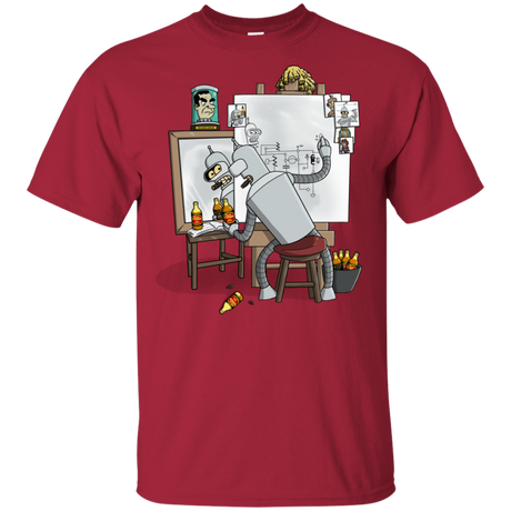 T-Shirts Cardinal / YXS Retrato de un Robot Youth T-Shirt