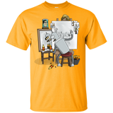T-Shirts Gold / YXS Retrato de un Robot Youth T-Shirt