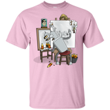 T-Shirts Light Pink / YXS Retrato de un Robot Youth T-Shirt