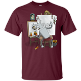 T-Shirts Maroon / YXS Retrato de un Robot Youth T-Shirt
