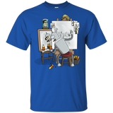 T-Shirts Royal / YXS Retrato de un Robot Youth T-Shirt