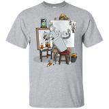 T-Shirts Sport Grey / YXS Retrato de un Robot Youth T-Shirt