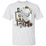 T-Shirts White / YXS Retrato de un Robot Youth T-Shirt