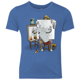 T-Shirts Vintage Royal / YXS Retrato de un Robot Youth Triblend T-Shirt