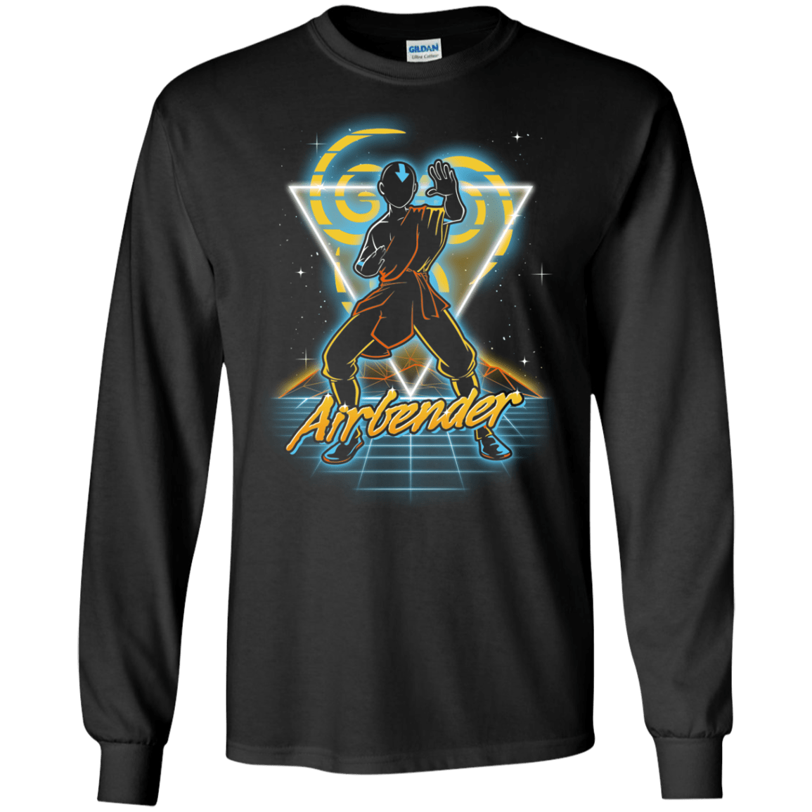 Retro Airbender Men's Long Sleeve T-Shirt