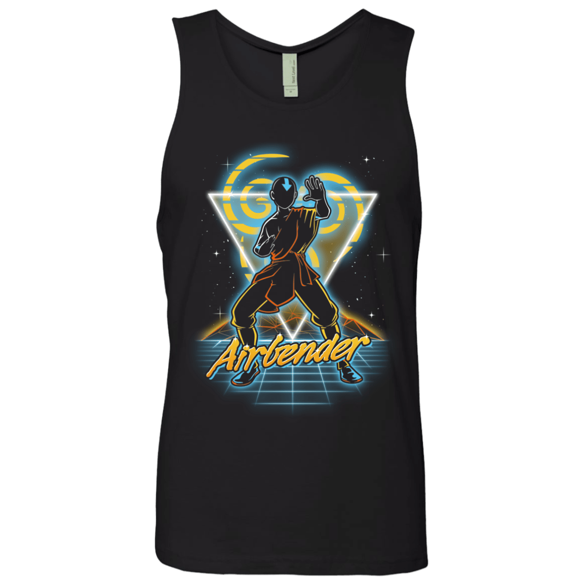 T-Shirts Black / S Retro Airbender Men's Premium Tank Top