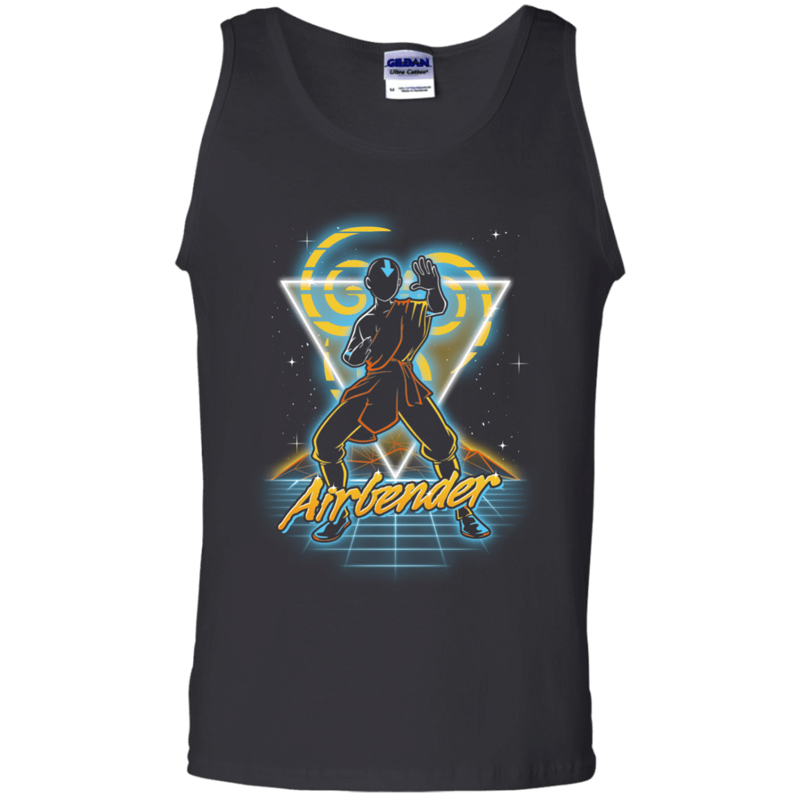 T-Shirts Black / S Retro Airbender Men's Tank Top