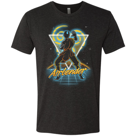 T-Shirts Vintage Black / S Retro Airbender Men's Triblend T-Shirt