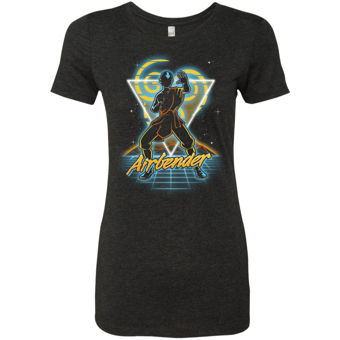 T-Shirts Vintage Black / S Retro Airbender Women's Triblend T-Shirt