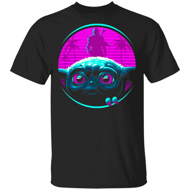 T-Shirts Black / S Retro Baby Yoda T-Shirt