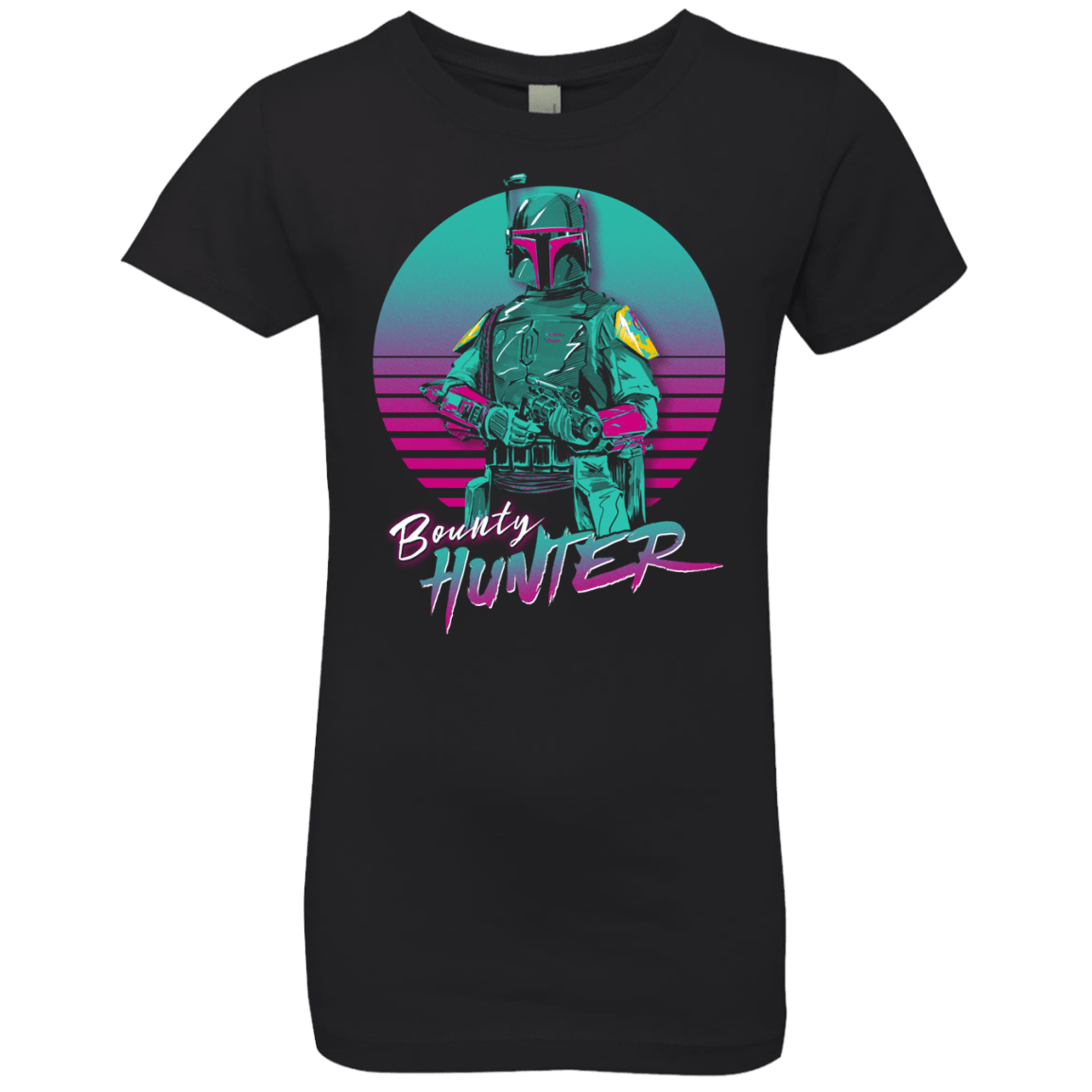 T-Shirts Black / YXS Retro Bounty Hunter Girls Premium T-Shirt