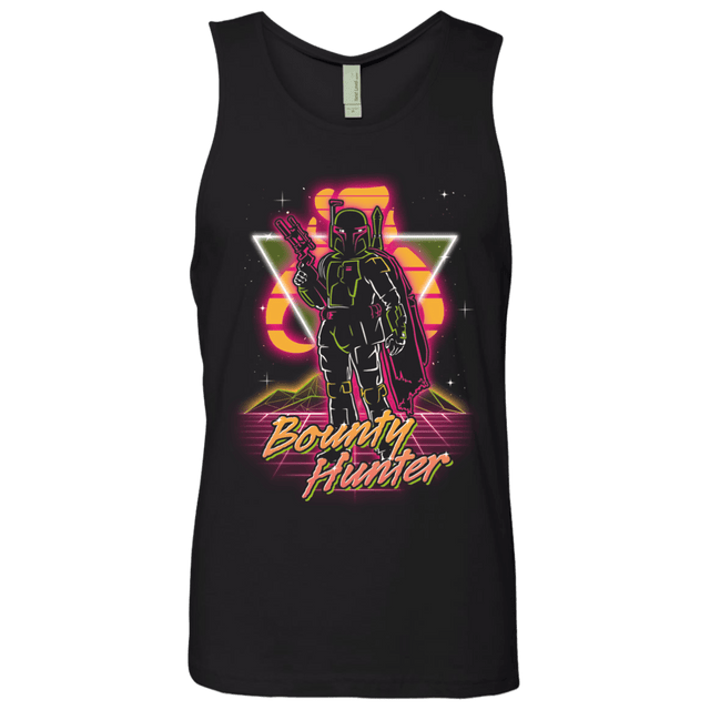 T-Shirts Black / S Retro Bounty Hunter Men's Premium Tank Top