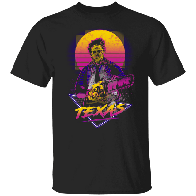 T-Shirts Black / S Retro Chainsaw T-Shirt