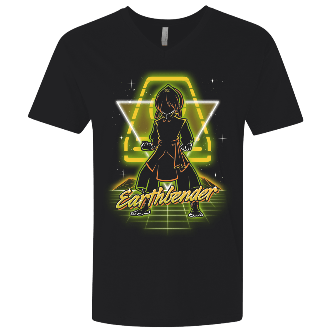 Retro Earthbender Men's Premium V-Neck