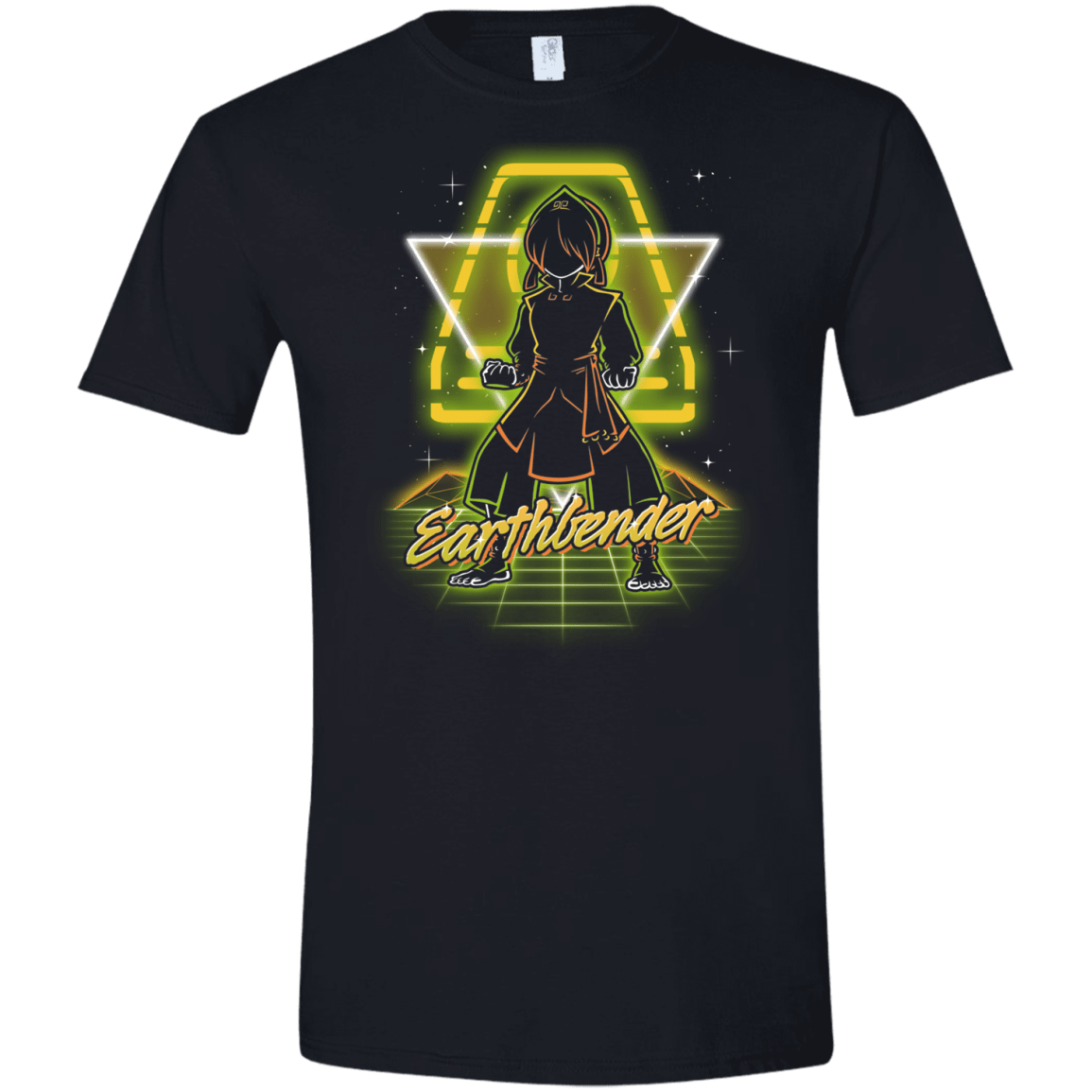 T-Shirts Black / X-Small Retro Earthbender Men's Semi-Fitted Softstyle