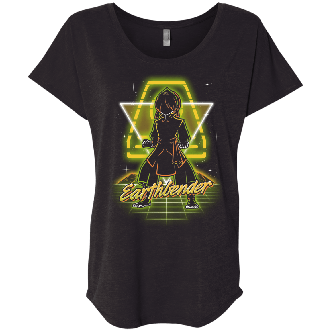 Retro Earthbender Triblend Dolman Sleeve