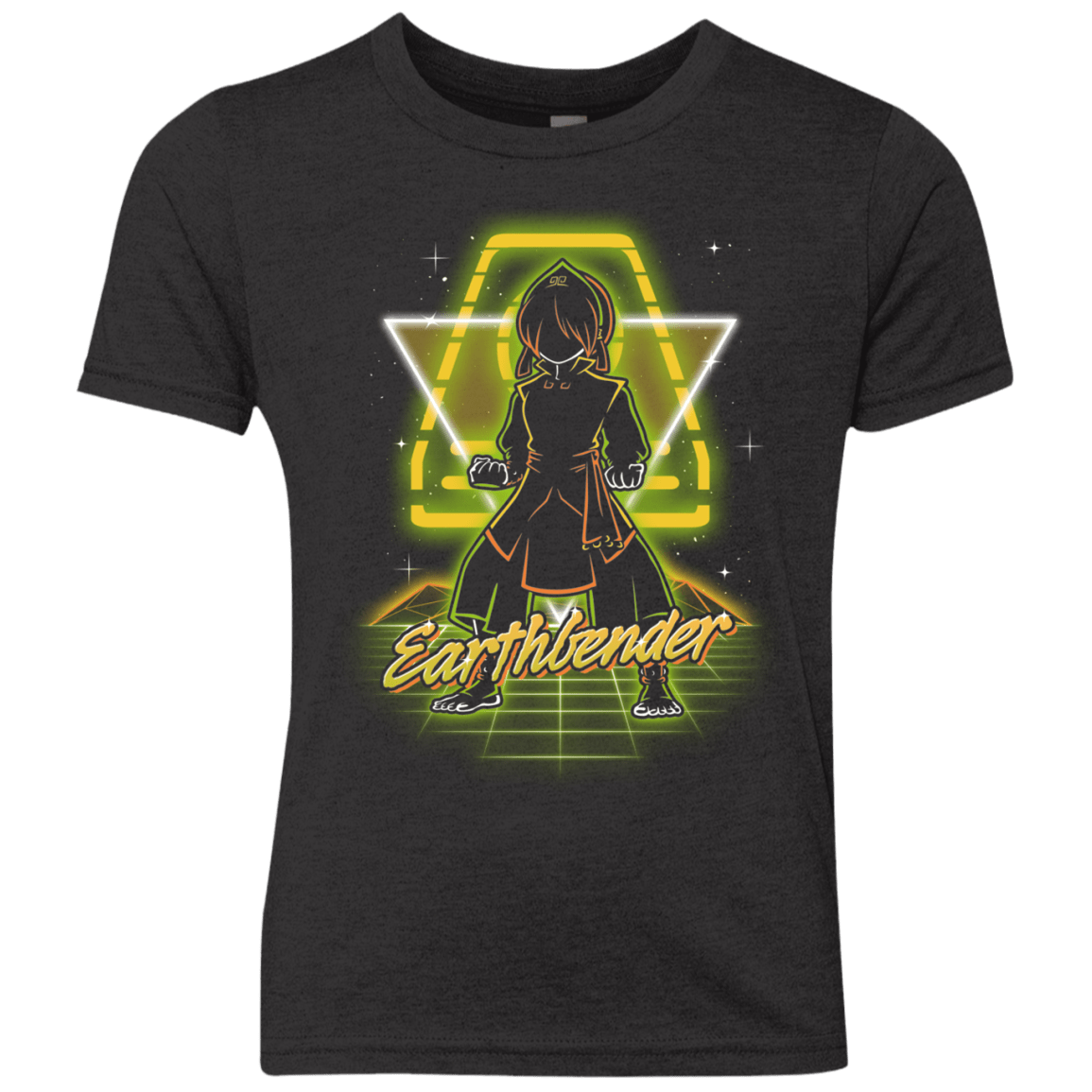T-Shirts Vintage Black / YXS Retro Earthbender Youth Triblend T-Shirt