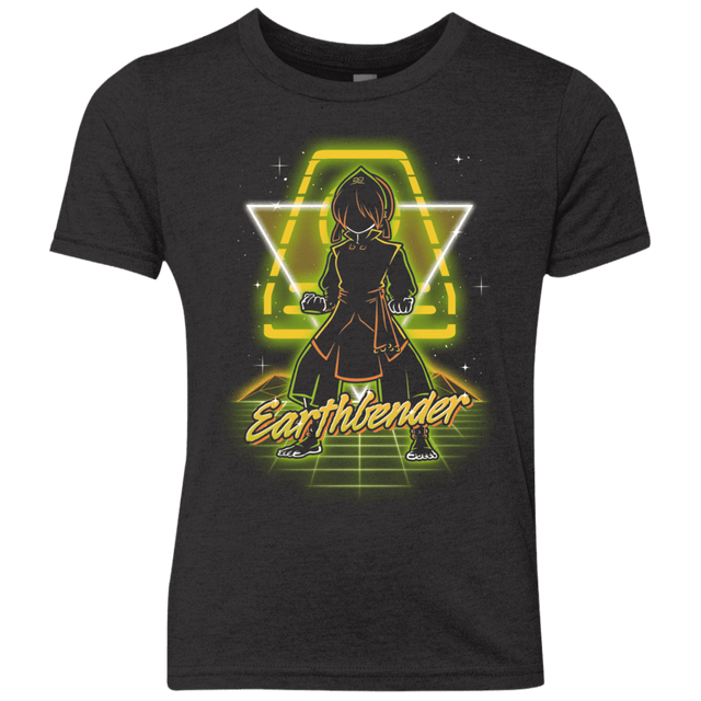T-Shirts Vintage Black / YXS Retro Earthbender Youth Triblend T-Shirt