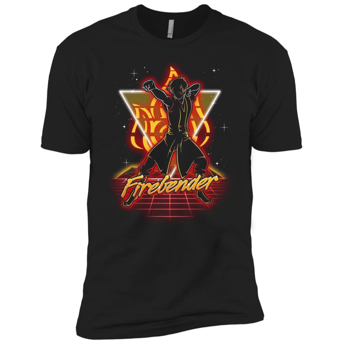 T-Shirts Black / YXS Retro Firebender Boys Premium T-Shirt