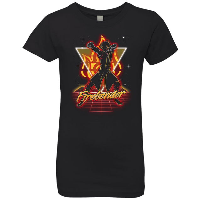 T-Shirts Black / YXS Retro Firebender Girls Premium T-Shirt