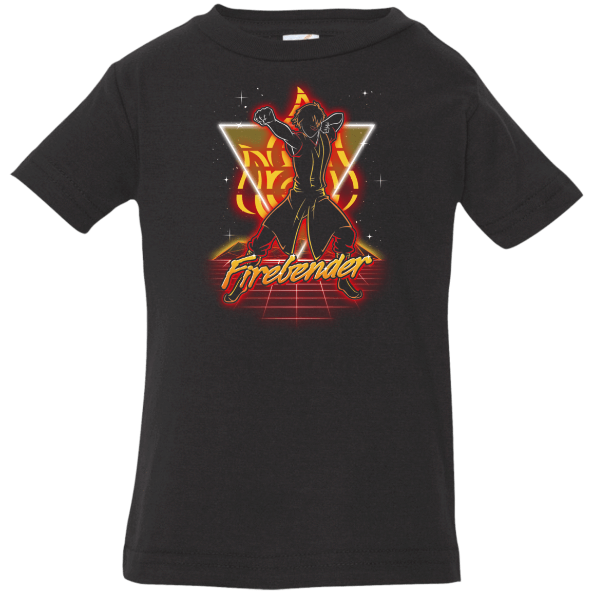 T-Shirts Black / 6 Months Retro Firebender Infant Premium T-Shirt