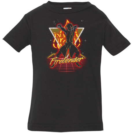 T-Shirts Black / 6 Months Retro Firebender Infant Premium T-Shirt