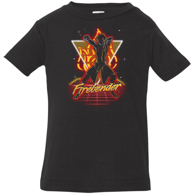 T-Shirts Black / 6 Months Retro Firebender Infant Premium T-Shirt