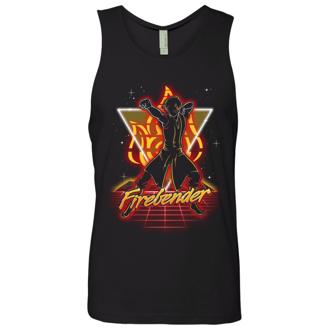 Retro Firebender Men's Premium Tank Top