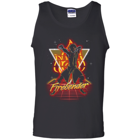 T-Shirts Black / S Retro Firebender Men's Tank Top