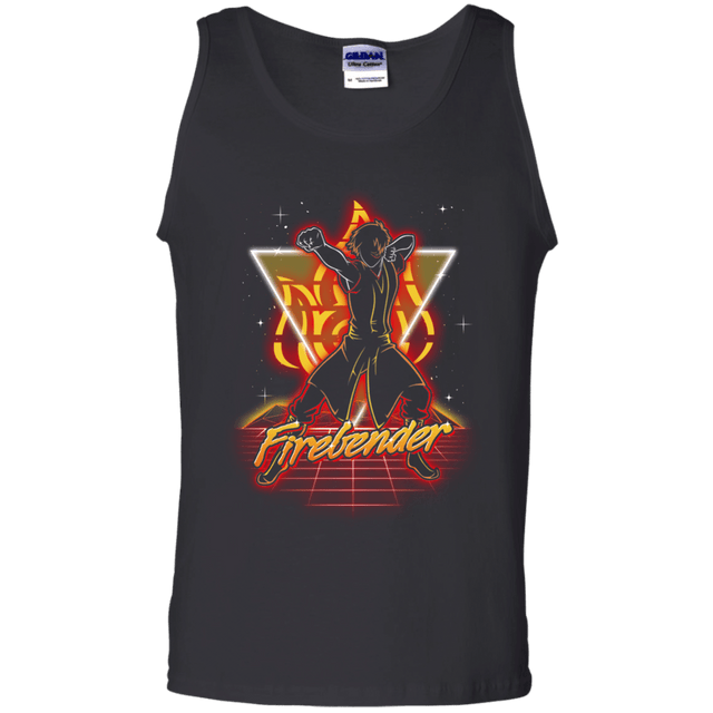 T-Shirts Black / S Retro Firebender Men's Tank Top