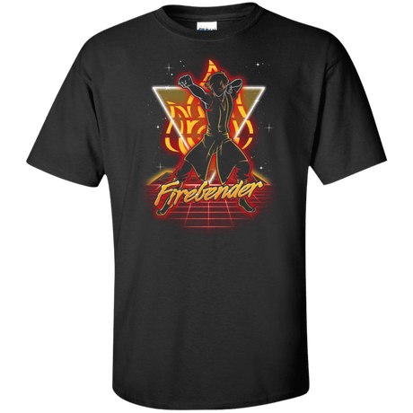 T-Shirts Black / XLT Retro Firebender Tall T-Shirt