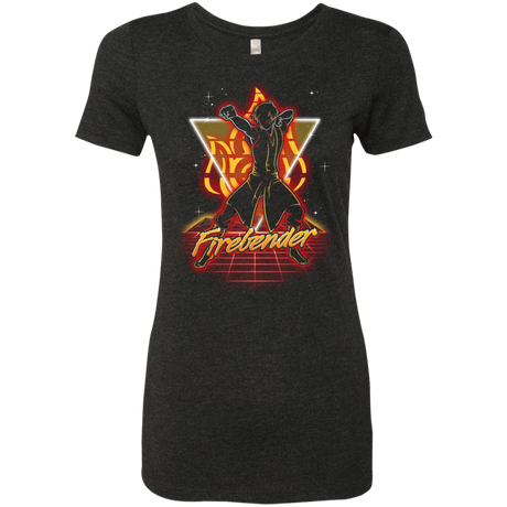 T-Shirts Vintage Black / S Retro Firebender Women's Triblend T-Shirt
