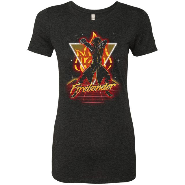 T-Shirts Vintage Black / S Retro Firebender Women's Triblend T-Shirt