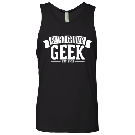 T-Shirts Black / S Retro Gamer Geek Men's Premium Tank Top