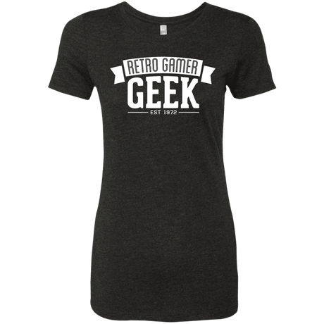 T-Shirts Vintage Black / S Retro Gamer Geek Women's Triblend T-Shirt