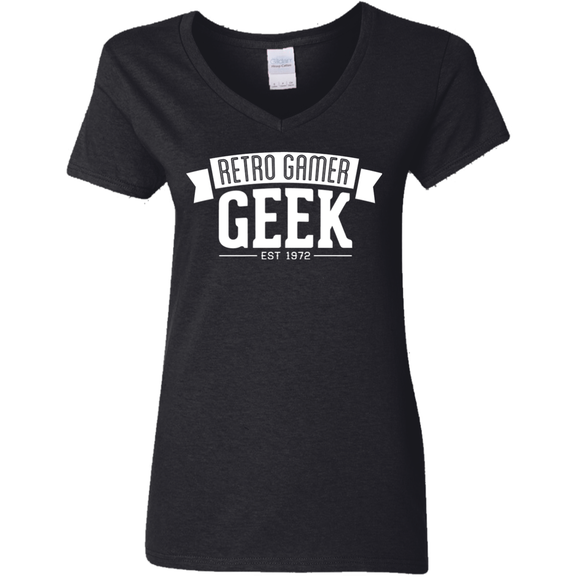 Retro Gamer Geek Women's V-Neck T-Shirt