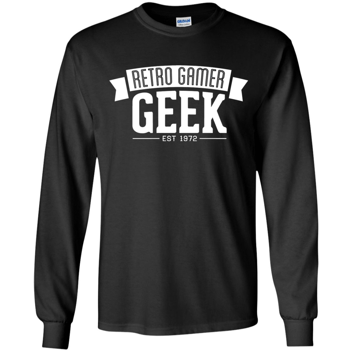 Retro Gamer Geek Youth Long Sleeve T-Shirt