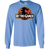 T-Shirts Carolina Blue / S Retro Gamer Men's Long Sleeve T-Shirt