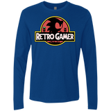 T-Shirts Royal / S Retro Gamer Men's Premium Long Sleeve