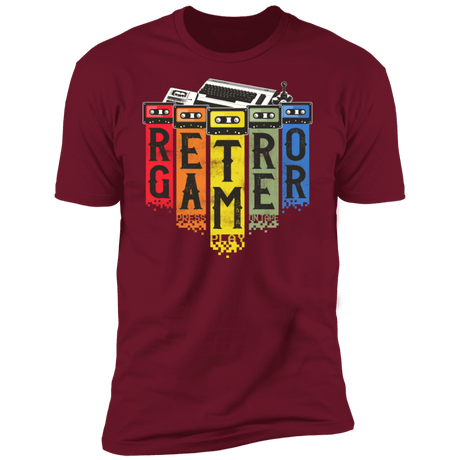T-Shirts Cardinal / S Retro Gamer Men's Premium T-Shirt