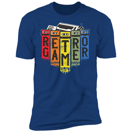 T-Shirts Royal / S Retro Gamer Men's Premium T-Shirt