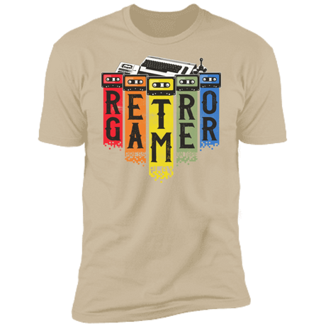 T-Shirts Sand / S Retro Gamer Men's Premium T-Shirt