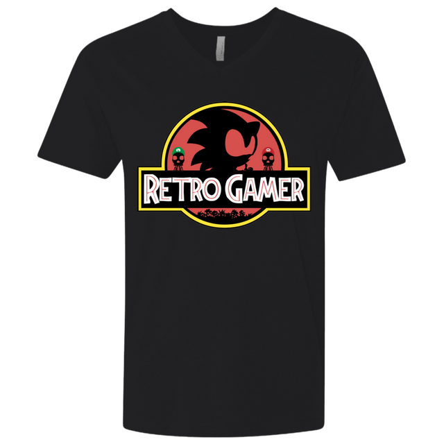 T-Shirts Black / X-Small Retro Gamer Men's Premium V-Neck