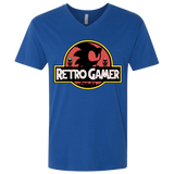 T-Shirts Royal / X-Small Retro Gamer Men's Premium V-Neck