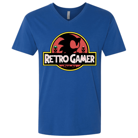 T-Shirts Royal / X-Small Retro Gamer Men's Premium V-Neck